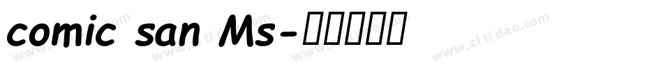 comic san Ms字体转换